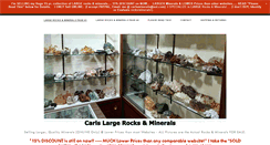 Desktop Screenshot of carlsrocksandminerals.com